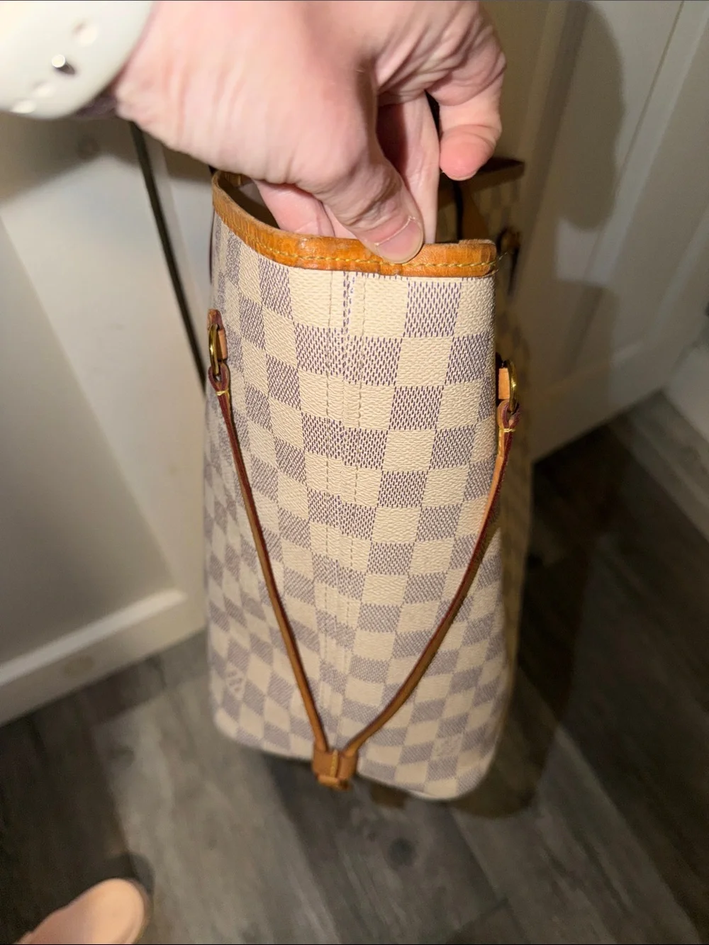 Louis Vuitton Damier Azur Rose Ballerine MM neverfull tote - Picture 6 of 17